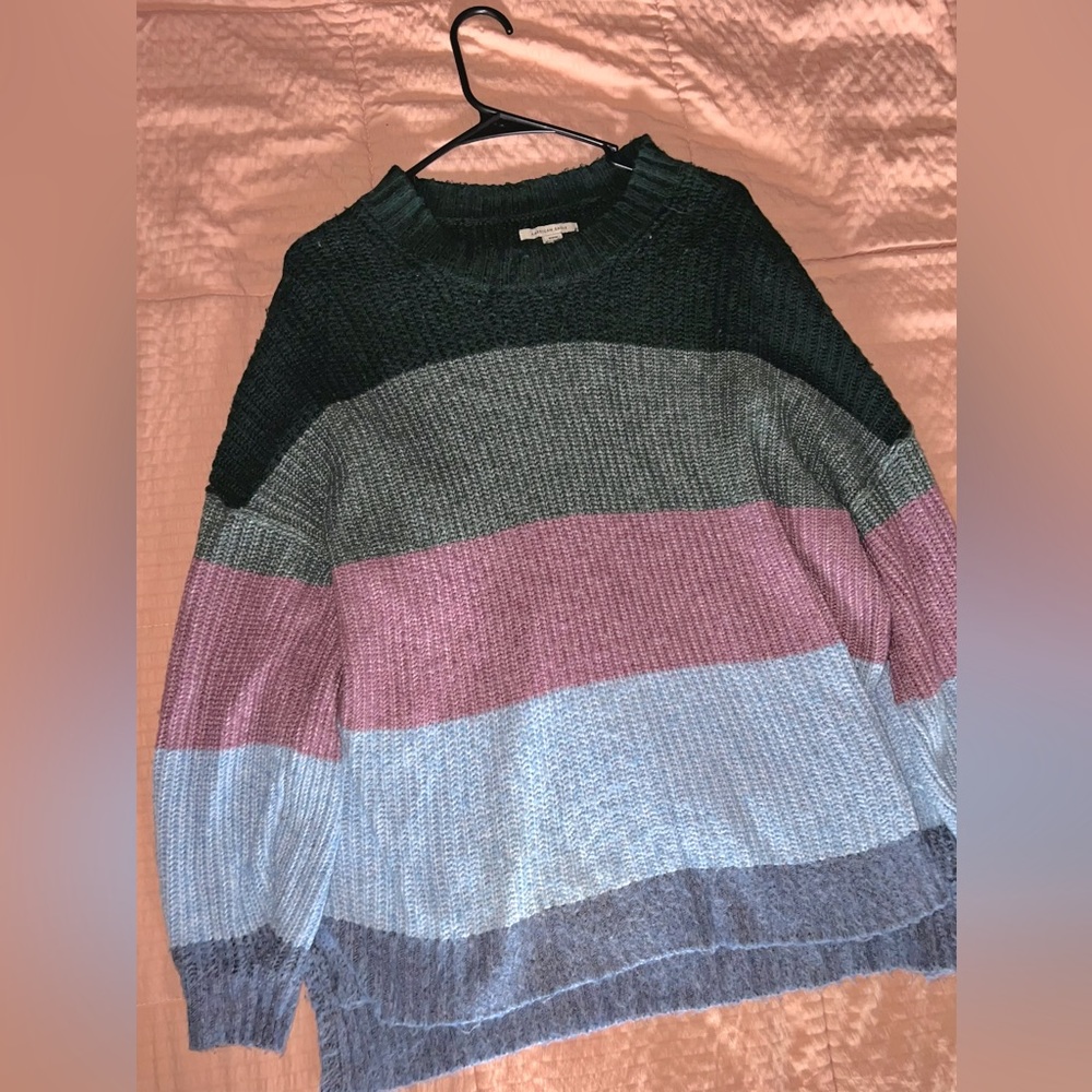 American Eagle Oversized Striped Sweater